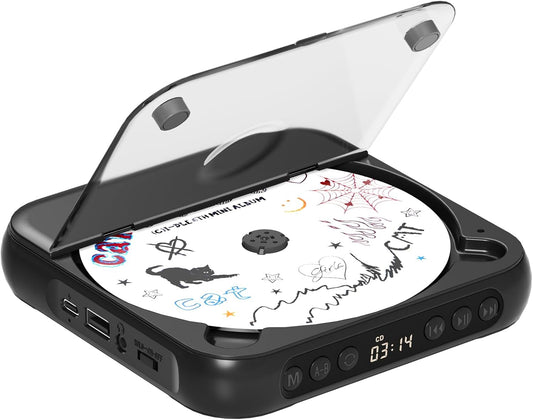 💿 Portable CD Player with Dual Stereo Speakers