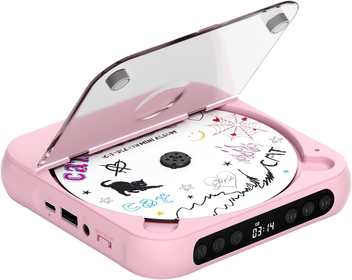 💿 Portable CD Player with Dual Stereo Speakers