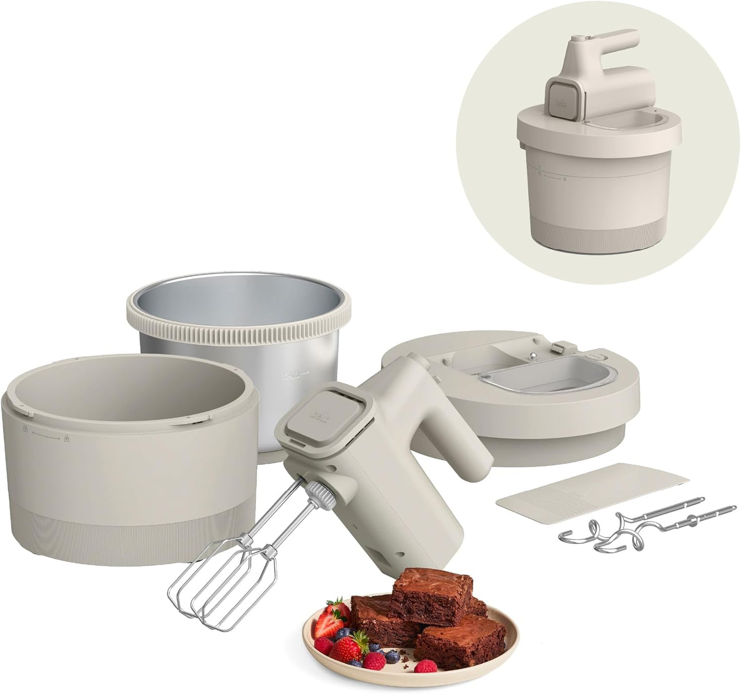 🥣 2‑in‑1 Hand & Stand Mixer
