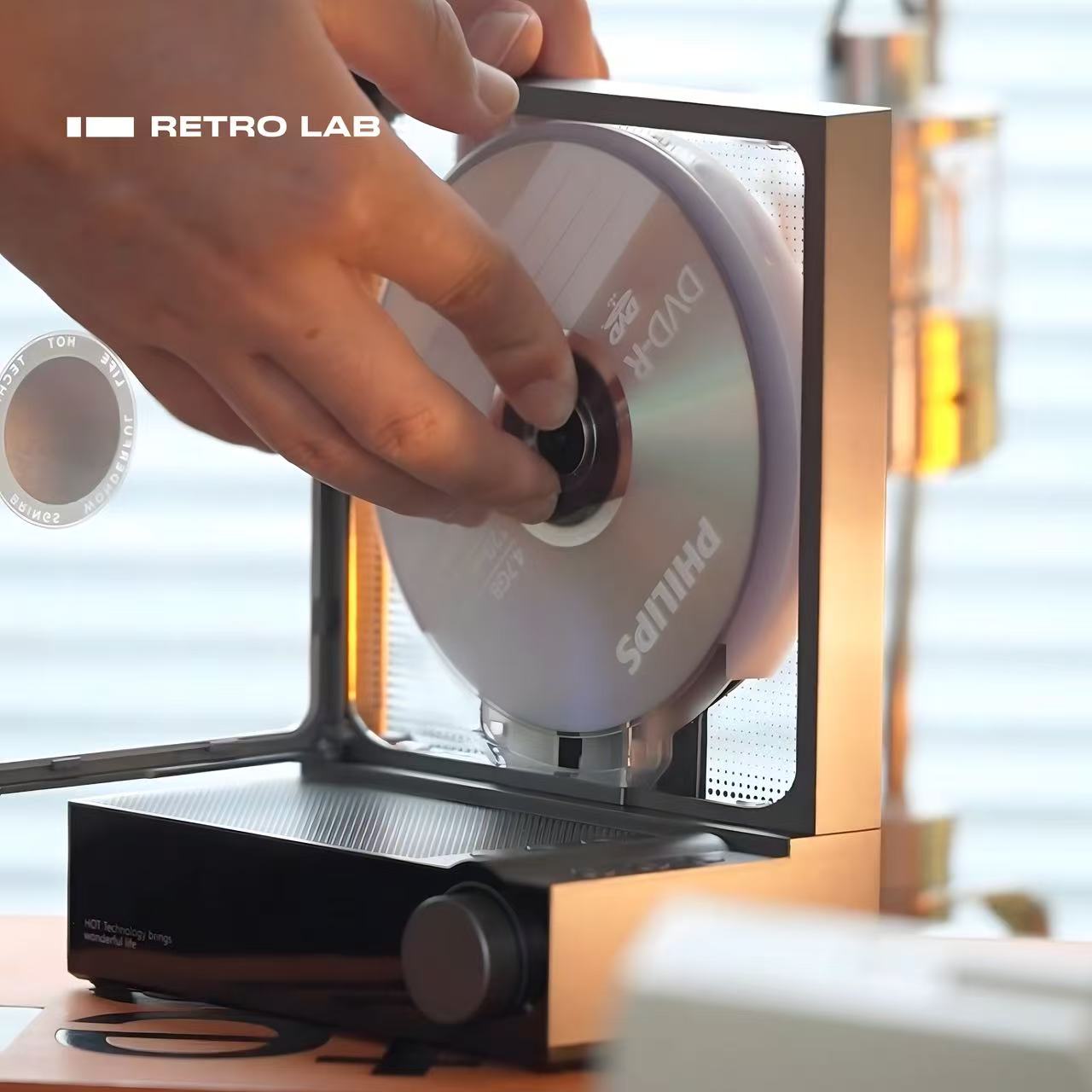 💿All-in-One Transparent CD Player with Bluetooth 5.3