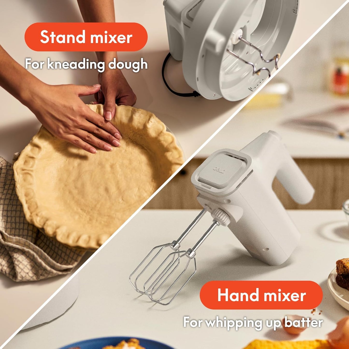 🥣 2‑in‑1 Hand & Stand Mixer