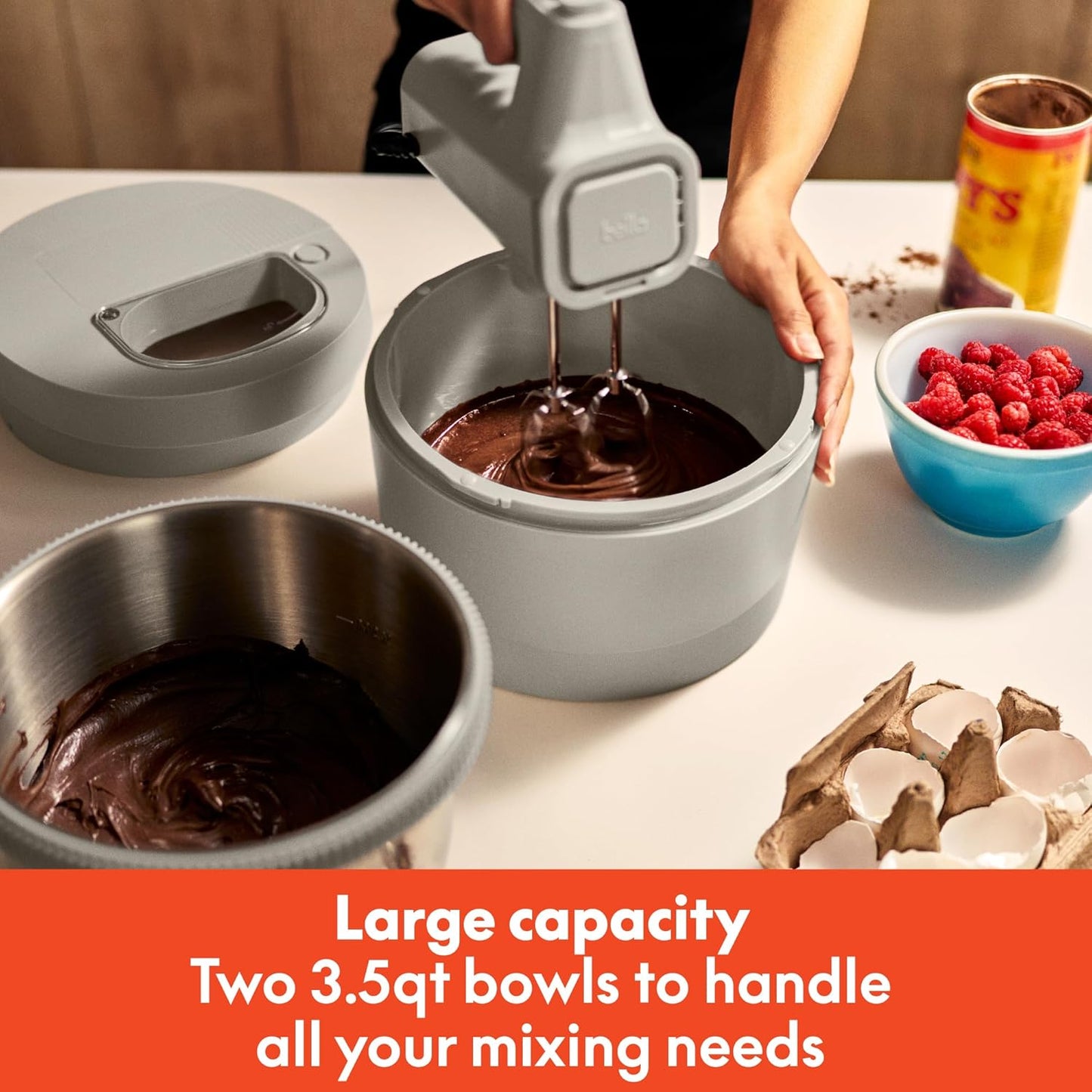 🥣 2‑in‑1 Hand & Stand Mixer