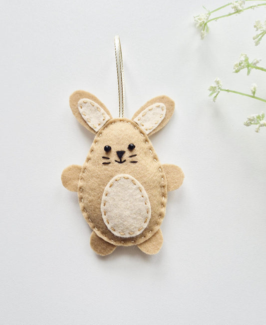 Felt Easter Bunny Ornament For Spring Decor
